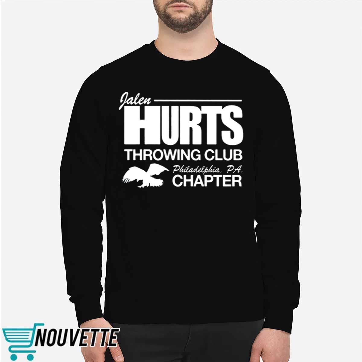 Jalen Hurts Throwing Club Chapter Shirt Jalen Hurts Throwing Club Chapter Shirt