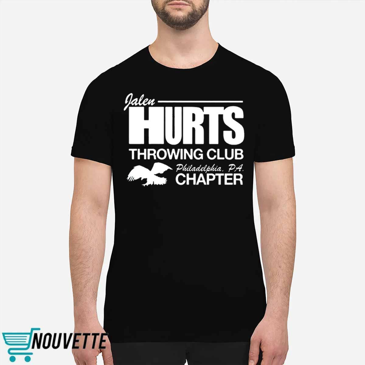 Jalen Hurts Throwing Club Chapter Shirt Jalen Hurts Throwing Club Chapter Shirt
