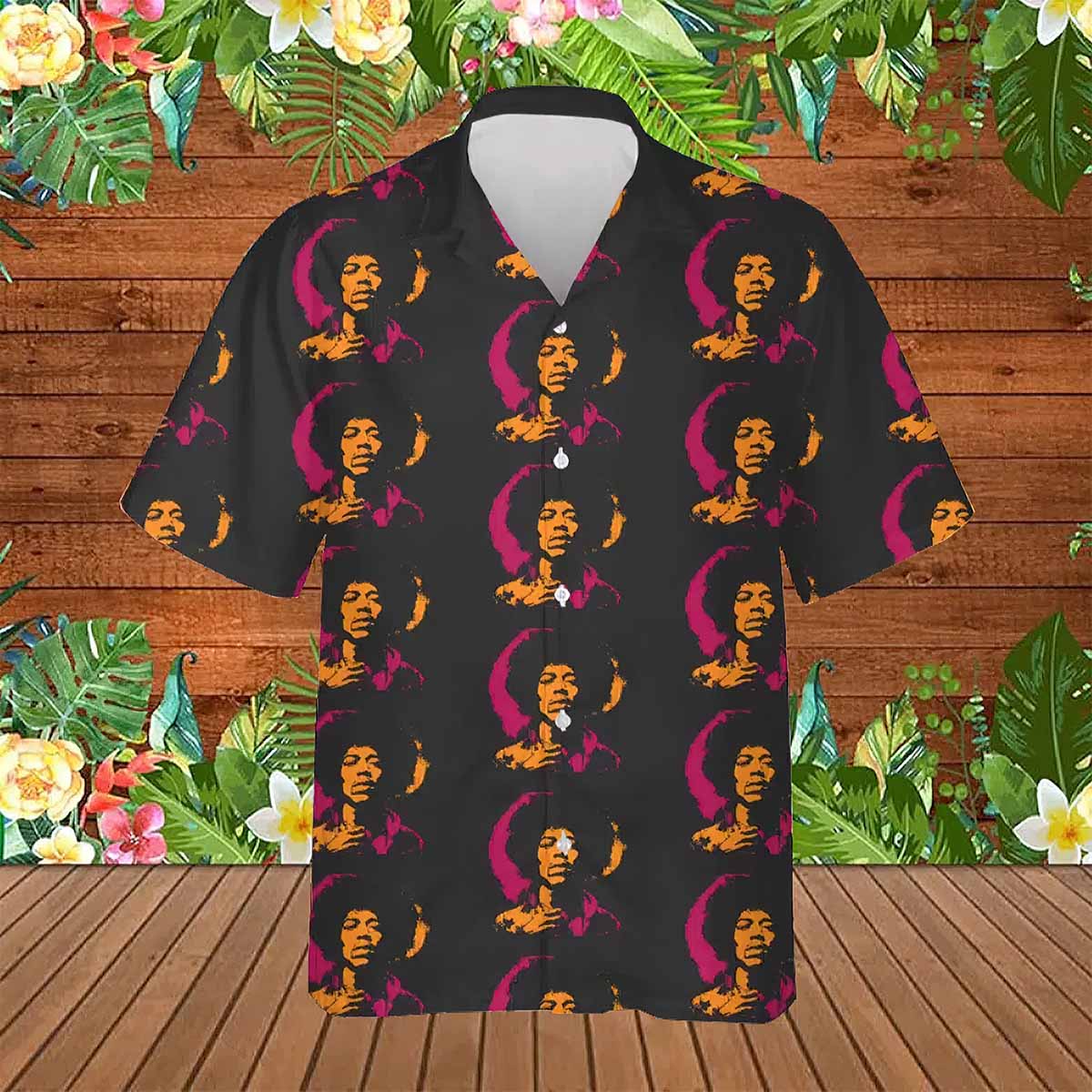 Jimi Hendrix Art Hawaiians Shirt Jimi Hendrix Art Hawaiians Shirt