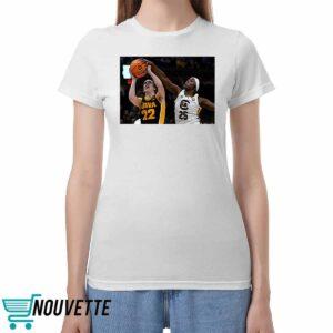 Johnson Blocks A Shot By Caitlin Clark Shirt