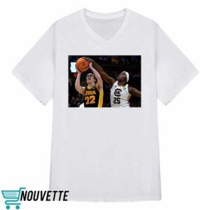 Johnson Blocks A Shot By Caitlin Clark Shirt