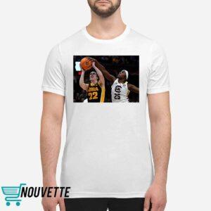 Johnson Blocks A Shot By Caitlin Clark Shirt