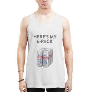 Patrick Mahomes Coors Light Heres My 6-Pack Shirt 6 Patrick Mahomes Coors Light Here's My 6 Pack Shirt