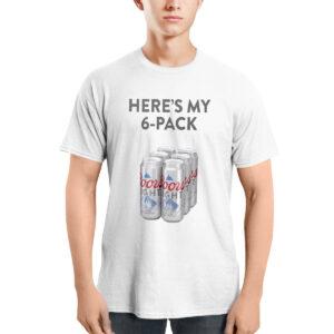 Patrick Mahomes Coors Light Heres My 6-Pack Shirt 2 Patrick Mahomes Coors Light Here's My 6 Pack Shirt