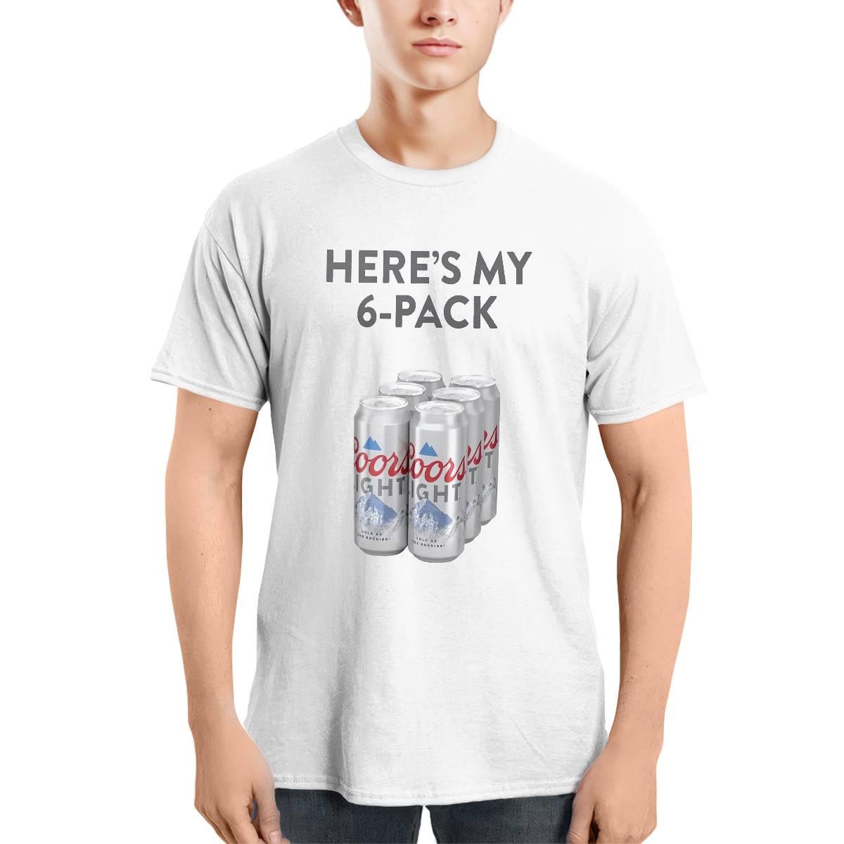 Patrick Mahomes Coors Light Here's My 6 Pack Shirt Patrick Mahomes Coors Light Heres My 6-Pack Shirt
