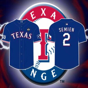 Rangers Marcus Semien Postseason Jersey 2024 Giveaway Rangers Marcus Semien Postseason Jersey 2024 Giveaway