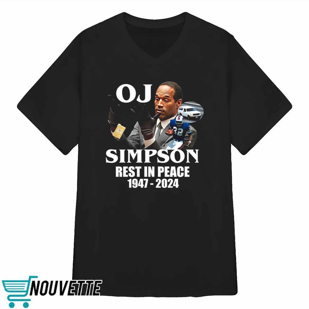 Rip OJ Simpson 1947 2024 Shirt Rip OJ Simpson 1947 2024 Shirt
