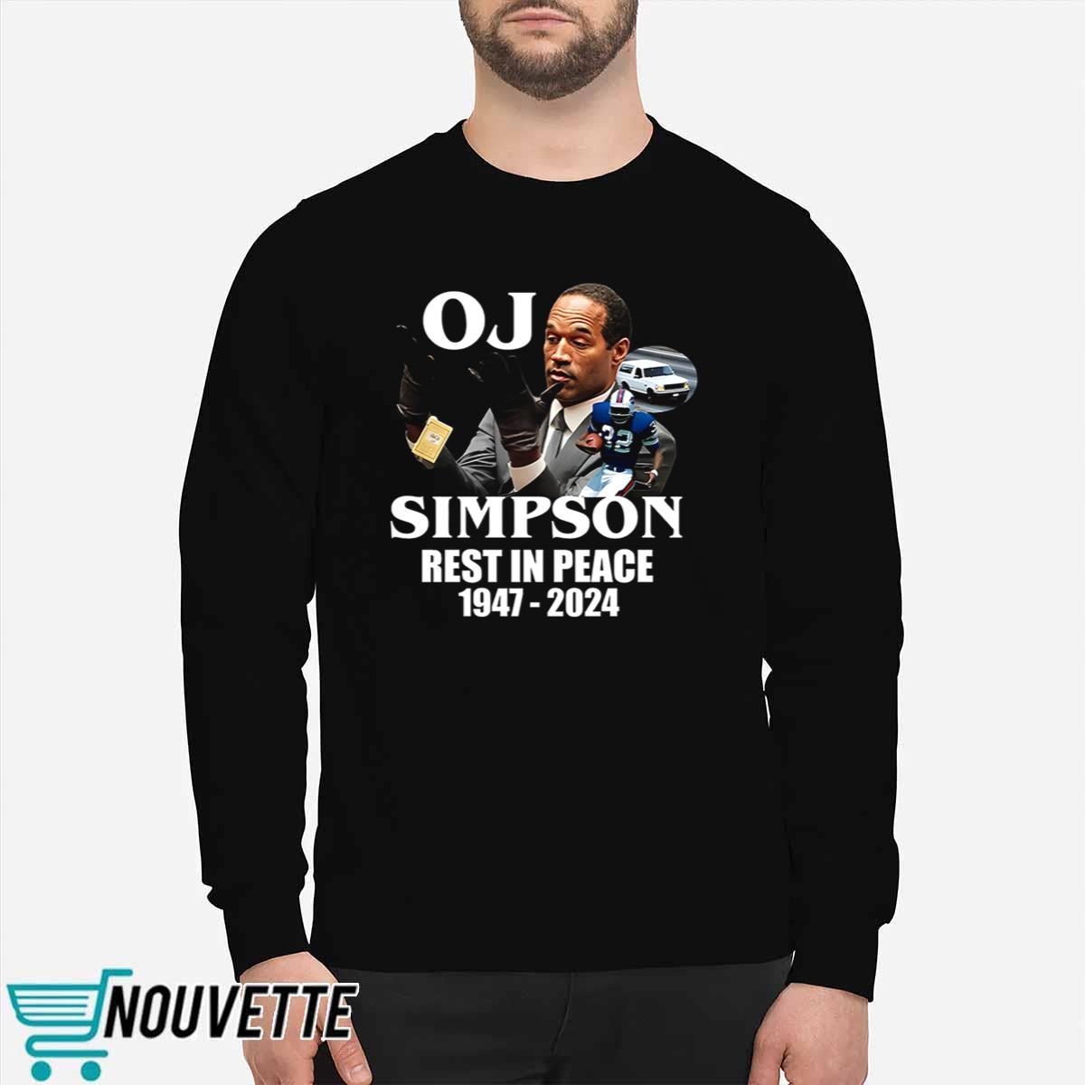 Rip OJ Simpson 1947 2024 Shirt Rip OJ Simpson 1947 2024 Shirt