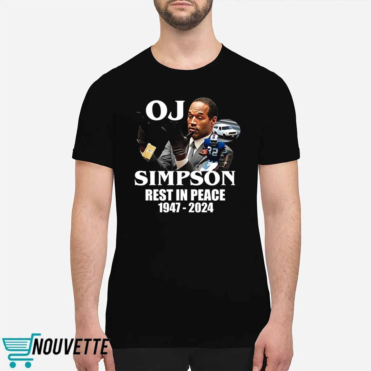 Rip OJ Simpson 1947 2024 Shirt Rip OJ Simpson 1947 2024 Shirt