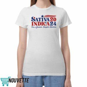 Sativa Indica 2024 For A Greener Happier America Shirt Sativa Indica 2024 For A Greener Happier America Shirt