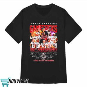 South Carolina Gamecocks 100th Anniversary 1924 2024 Thank You For The Memories Signatures Shirt 3 South Carolina Gamecocks 100th Anniversary 1924 2024 Thank You For The Memories Signatures Shirt 4 7