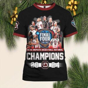 South Carolina Gamecocks Women’s Basketball National Champions 2024 Shirt