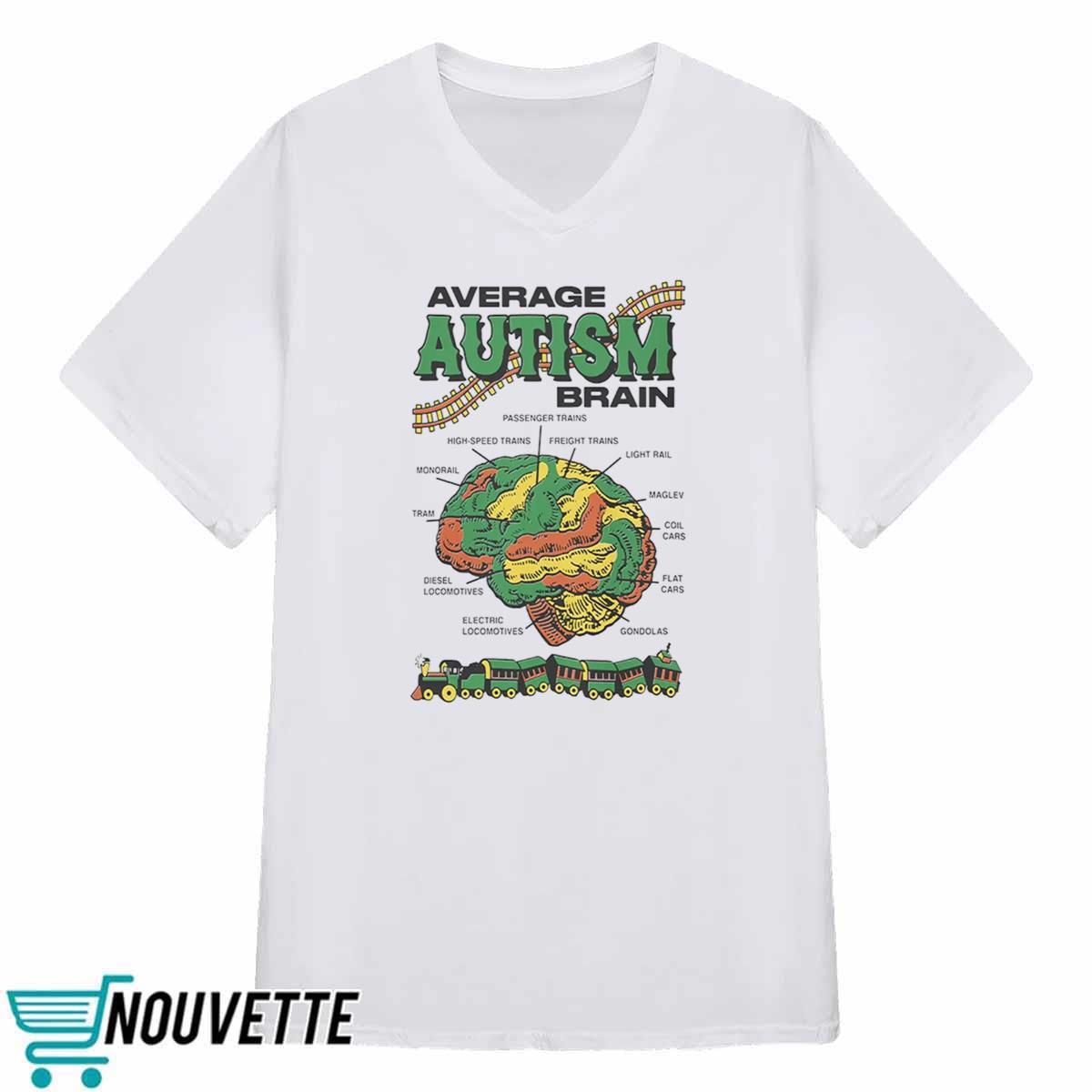 Average Autism Brain Shirt Average Autism Brain Shirt