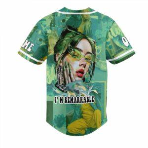 Billie Eilish Im Remarkable Custom Baseball Jersey