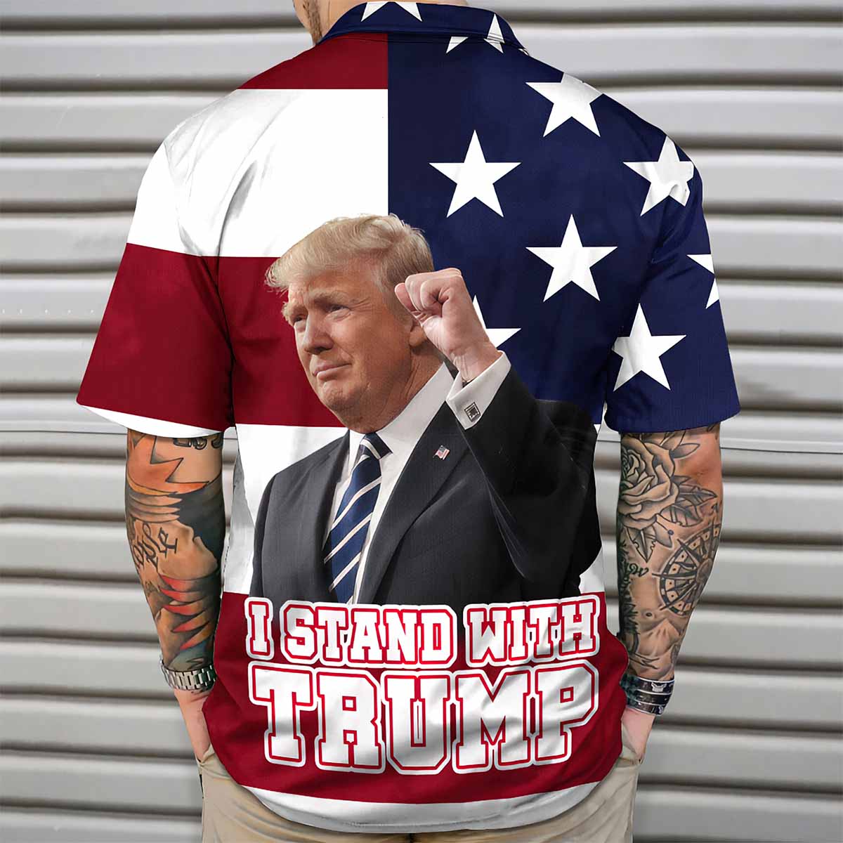 I Stand With Trump Hawaiian Shirt I Stand With Trump Hawaiian Shirt