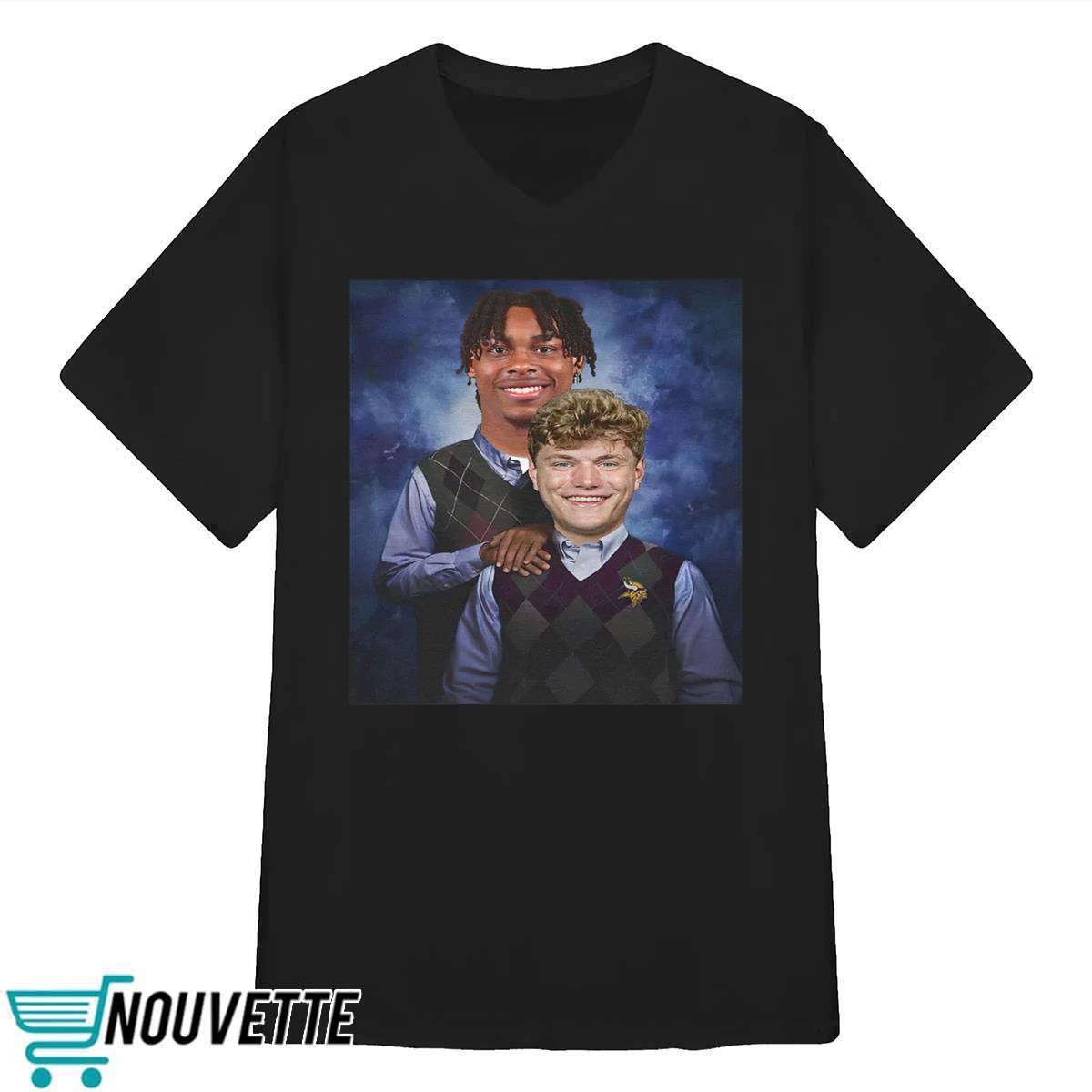 Justin Jefferson JJ McCarthy Vikings Vintage Step Brothers Shirt Justin Jefferson JJ McCarthy Vikings Vintage Step Brothers Shirt