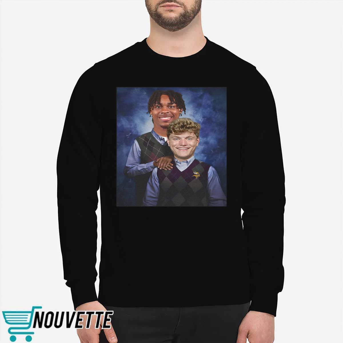 Justin Jefferson JJ McCarthy Vikings Vintage Step Brothers Shirt Justin Jefferson JJ McCarthy Vikings Vintage Step Brothers Shirt