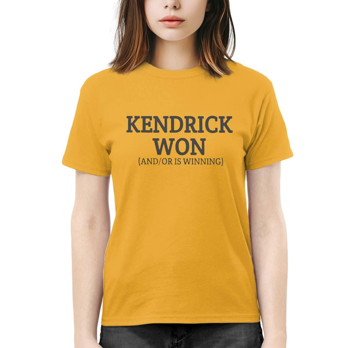 Kendrick Won And Or Is Winning Shirt Kendrick Won And Or Is Winning Shirt