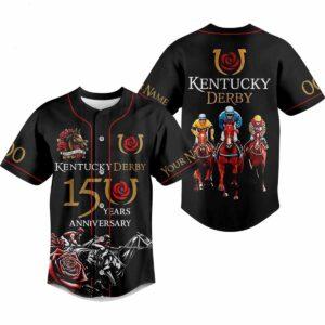 Kentucky Derby 15 Years Anniversary Custom Baseball Jersey