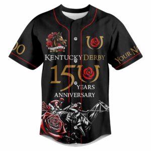 Kentucky Derby 15 Years Anniversary Custom Baseball Jersey 1 Kentucky Derby 15 Years Anniversary Custom Baseball Jersey