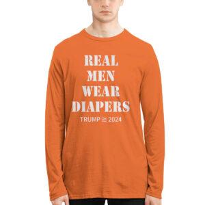 Real Men Wear Diapers Trump 2024 Shirt