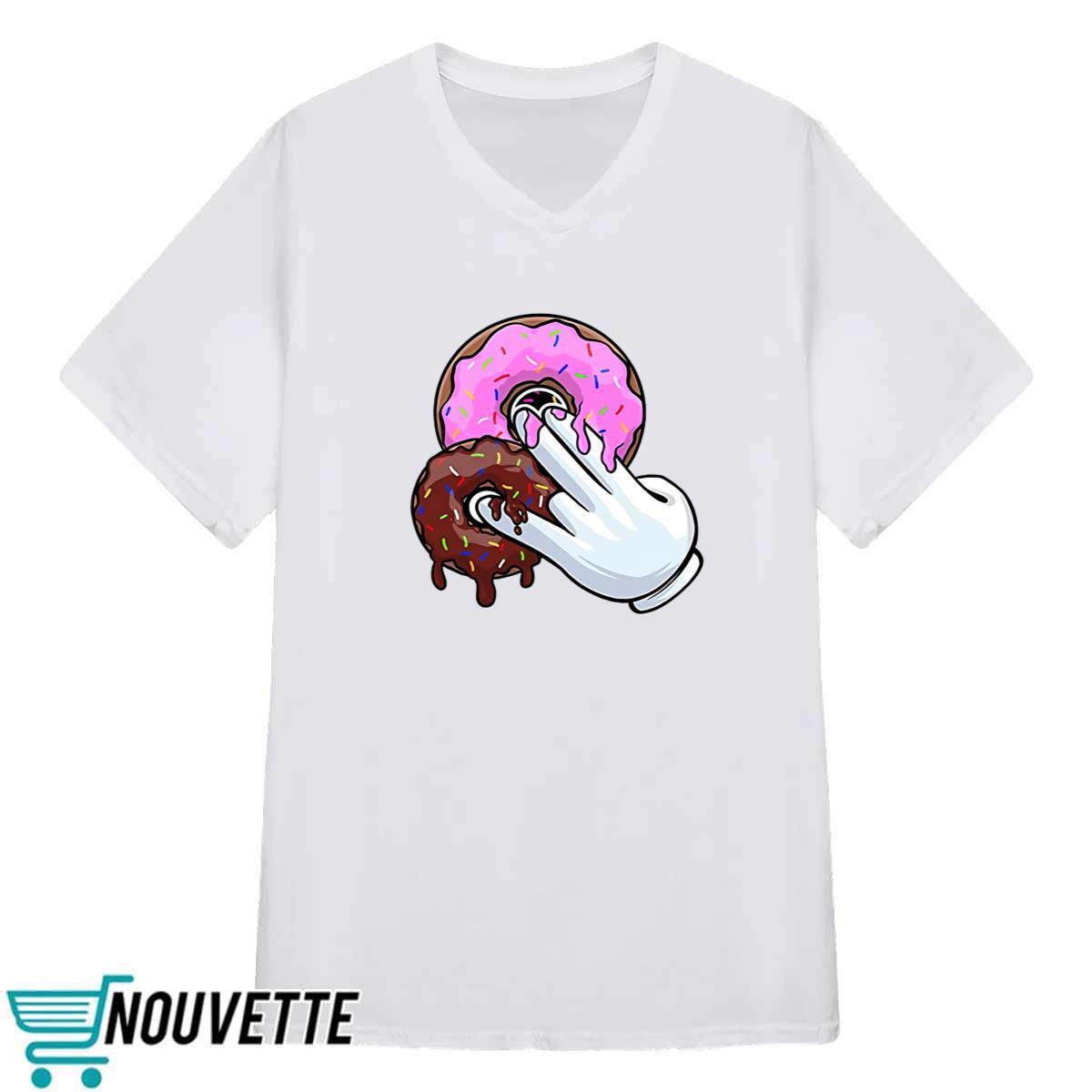 2 Pink 1 Brown Donuts Shirt 2 Pink 1 Brown Donuts Shirt