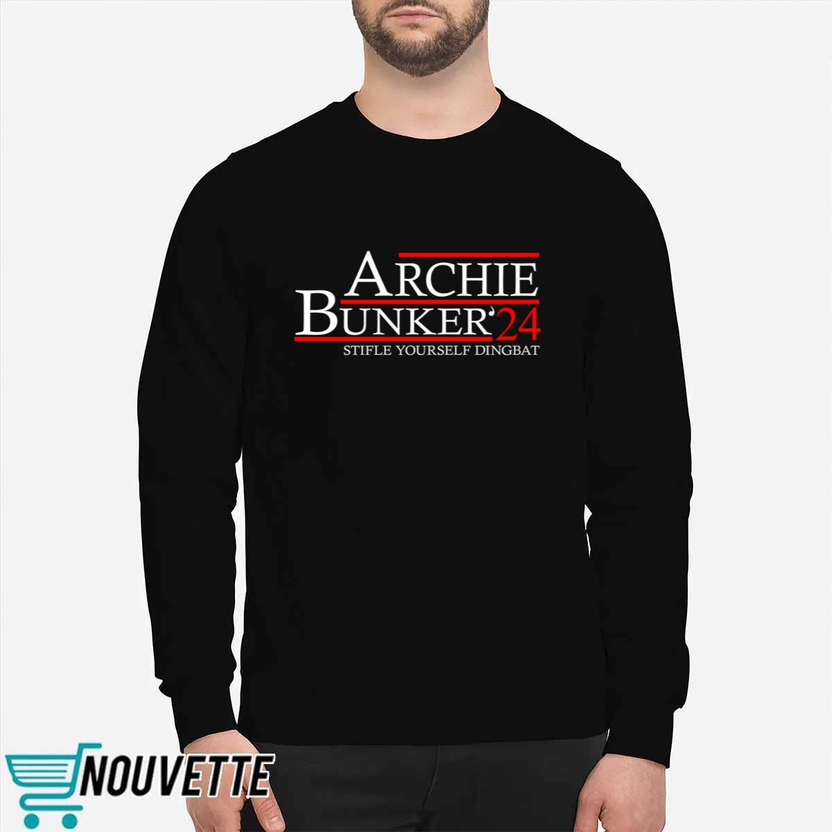 Archie Bunker 24 Stifle Yourself Dingbat Shirt Archie Bunker 24 Stifle Yourself Dingbat Shirt