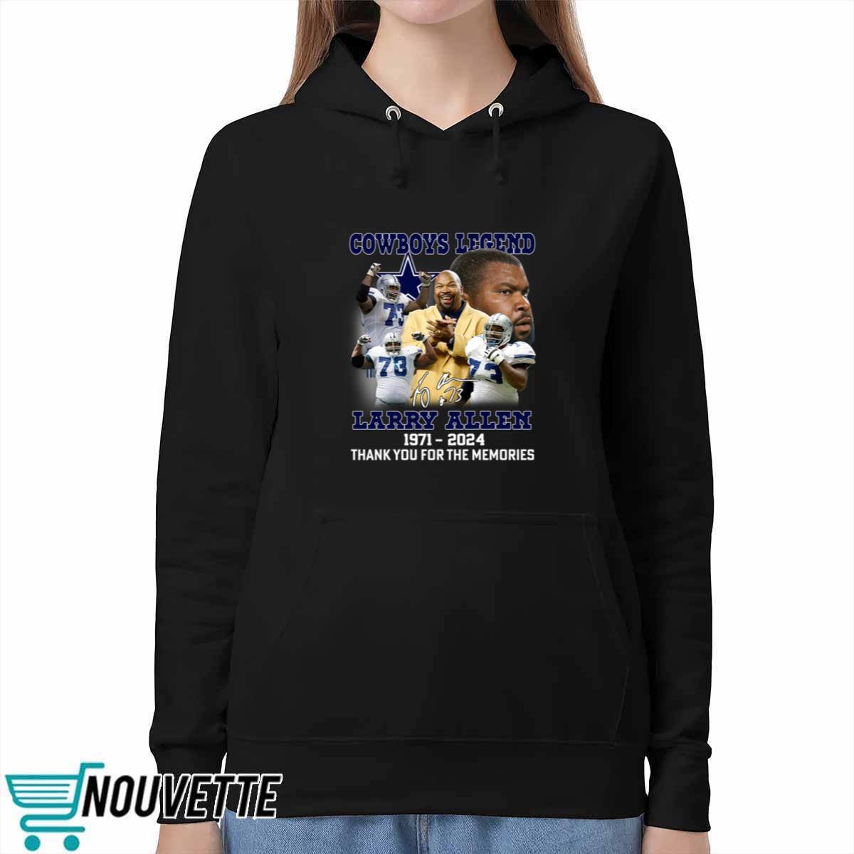 Cowboys Legend Larry Allen 1971 2024 Thank You For The Memories Shirt Cowboys Legend Larry Allen 1971 2024 Thank You For The Memories Shirt