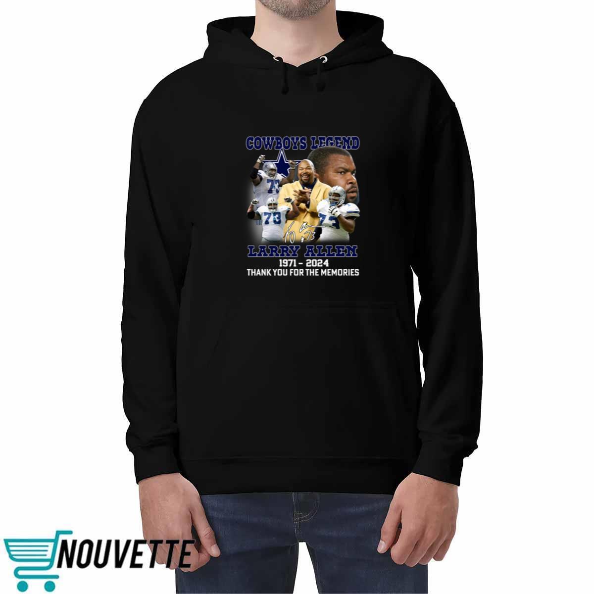 Cowboys Legend Larry Allen 1971 2024 Thank You For The Memories Shirt Cowboys Legend Larry Allen 1971 2024 Thank You For The Memories Shirt