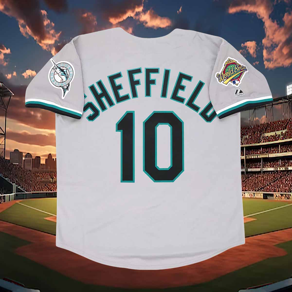 Gary Sheffield 1997 Florida Marlins Home Road Alt Jersey 2024 Gary Sheffield 1997 Florida Marlins Home Road Alt Jersey 2024