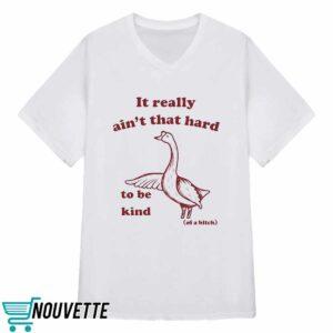 It Really Ain't That Hard To Be Kind Of A Btch Shirt