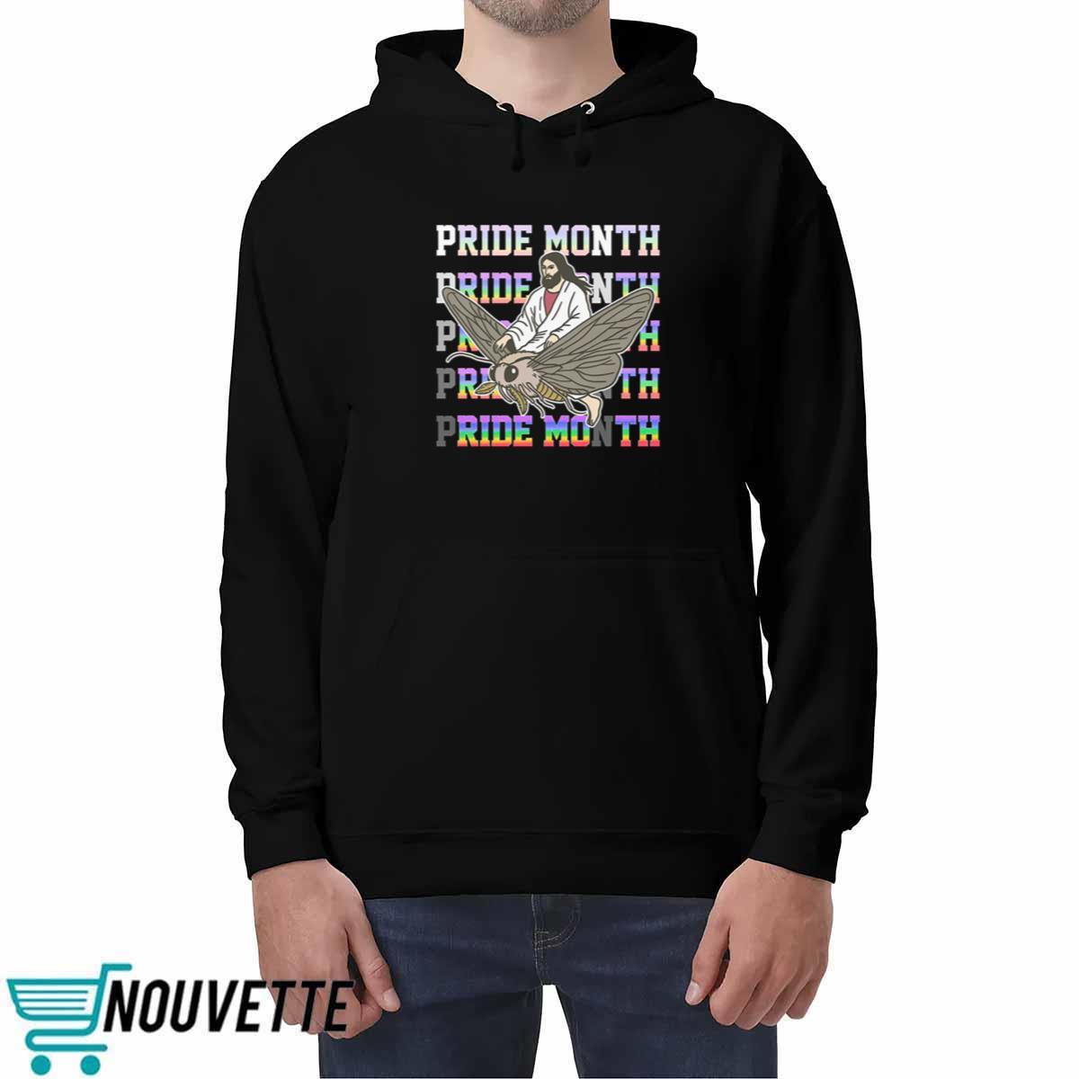 Jesus Ride Moth Pride Month Shirt Jesus Ride Moth Pride Month Shirt