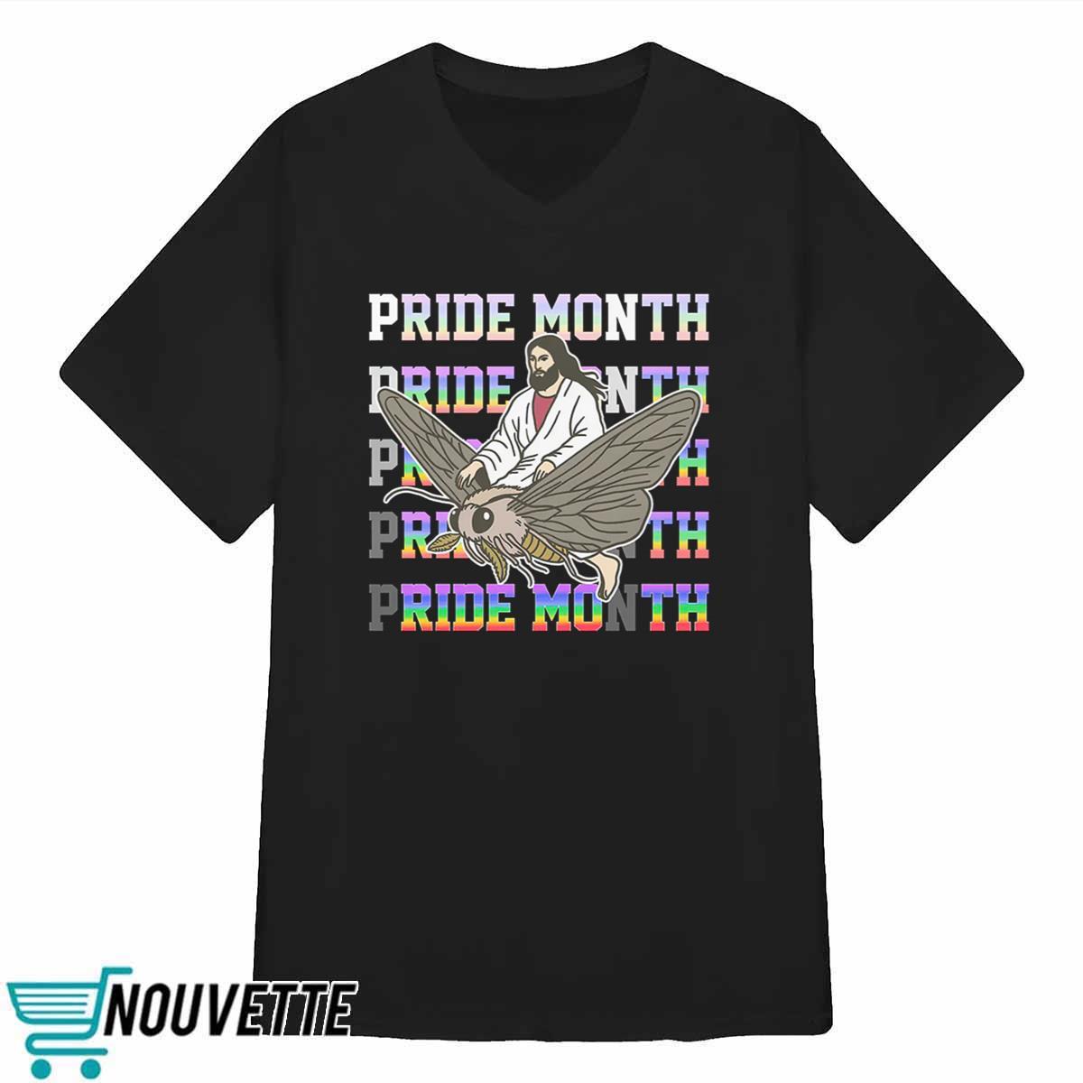 Jesus Ride Moth Pride Month Shirt Jesus Ride Moth Pride Month Shirt