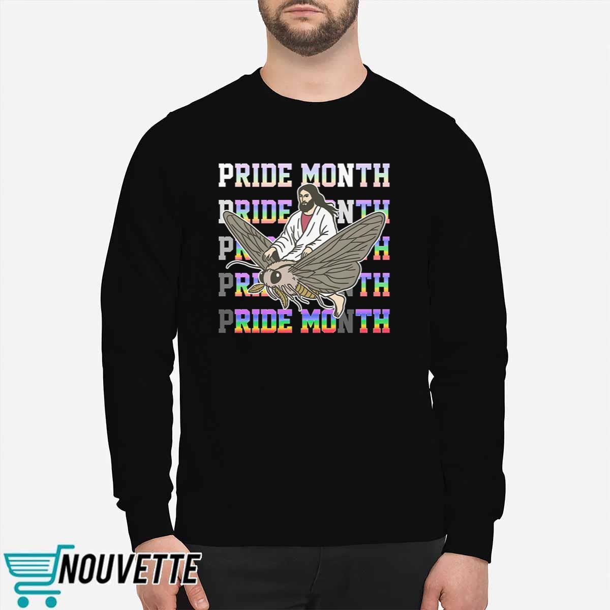 Jesus Ride Moth Pride Month Shirt Jesus Ride Moth Pride Month Shirt