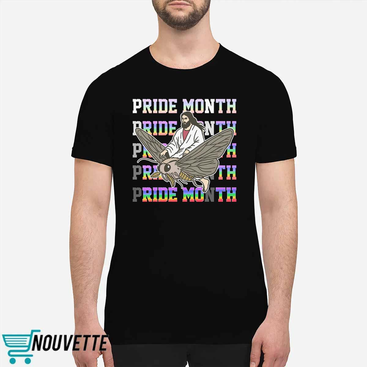 Jesus Ride Moth Pride Month Shirt Jesus Ride Moth Pride Month Shirt