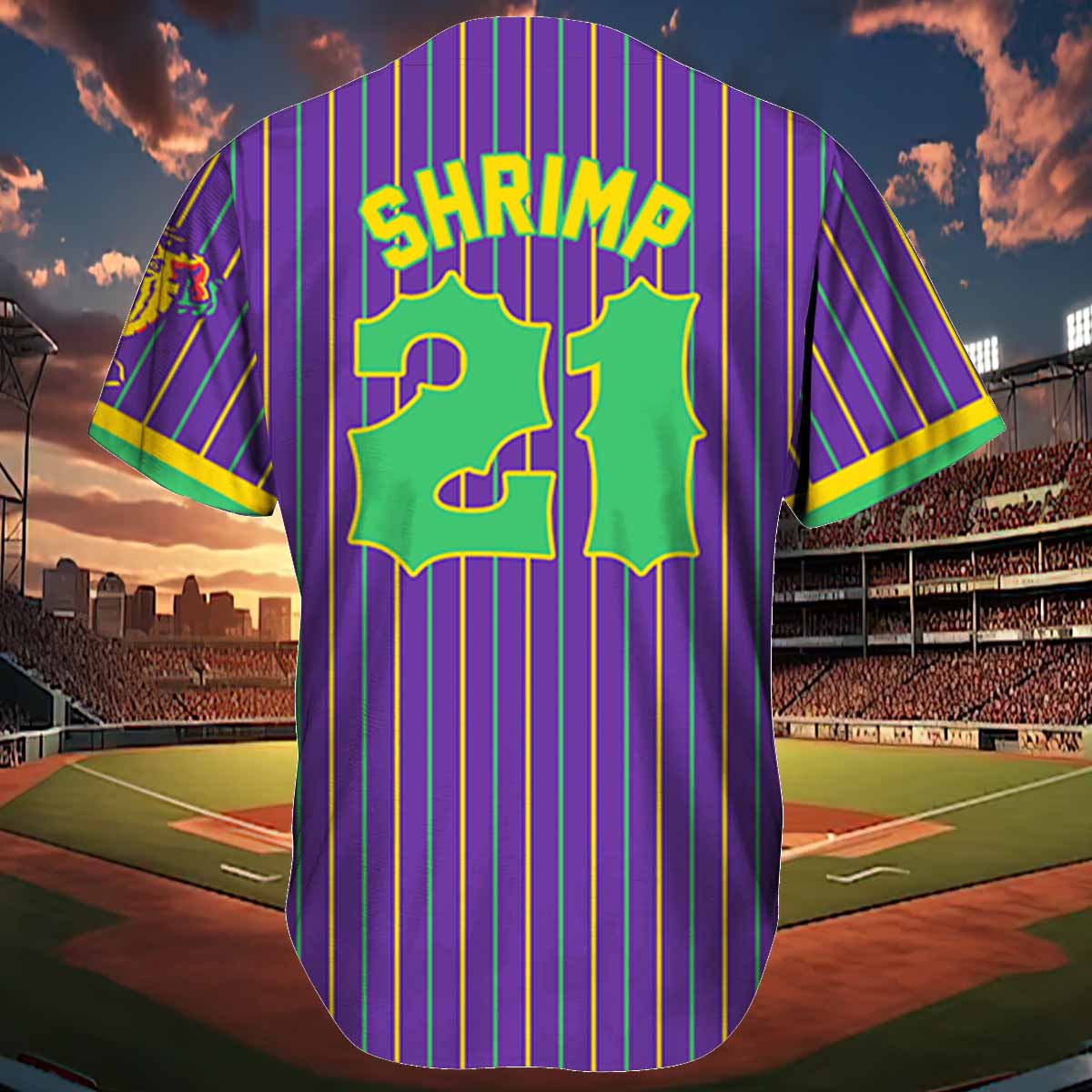 Jumbo Shrimp Mardi Gras Jerseys Giveaway Jumbo Shrimp Mardi Gras Jerseys Giveaway