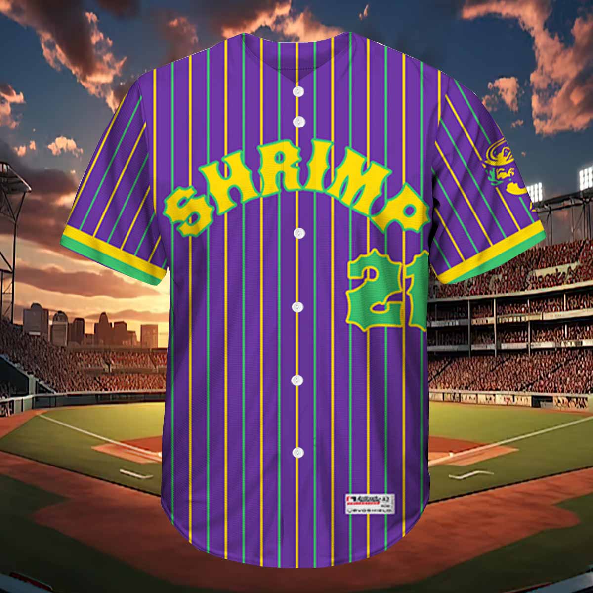 Jumbo Shrimp Mardi Gras Jerseys Giveaway Jumbo Shrimp Mardi Gras Jerseys Giveaway