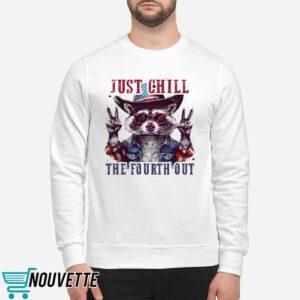 Raccoon Just Chill The Fourth Out Shirt 2 Raccoon Just Chill The Fourth Out Shirt