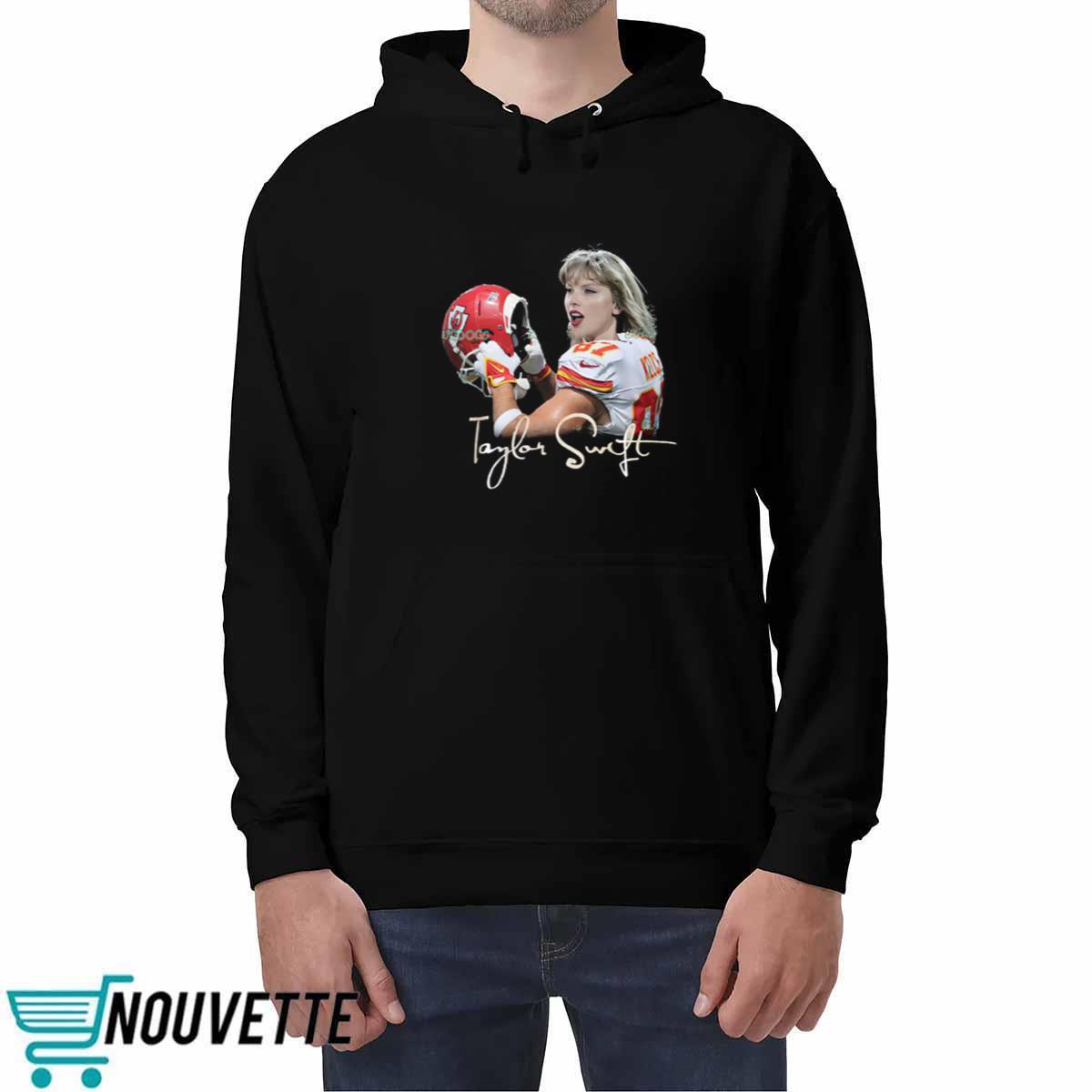 Taylor Wearing Travis Kelce Shirt Taylor Wearing Travis Kelce Shirt