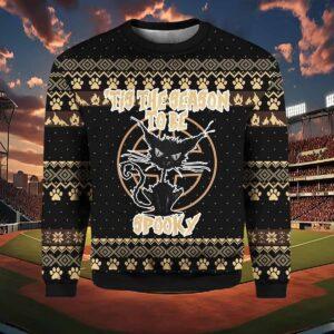 Tis The Season To Be Spooky Ugly Christmas Sweater Tis The Season To Be Spooky Ugly Christmas Sweater