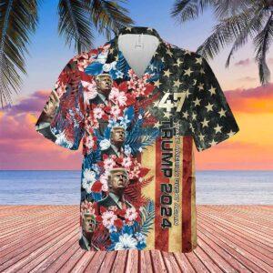 Trmp 2024 Make America Great Again Flowers Tropical Hawaiian Shirt Trmp 2024 Make America Great Again Flowers Tropical Hawaiian Shirt