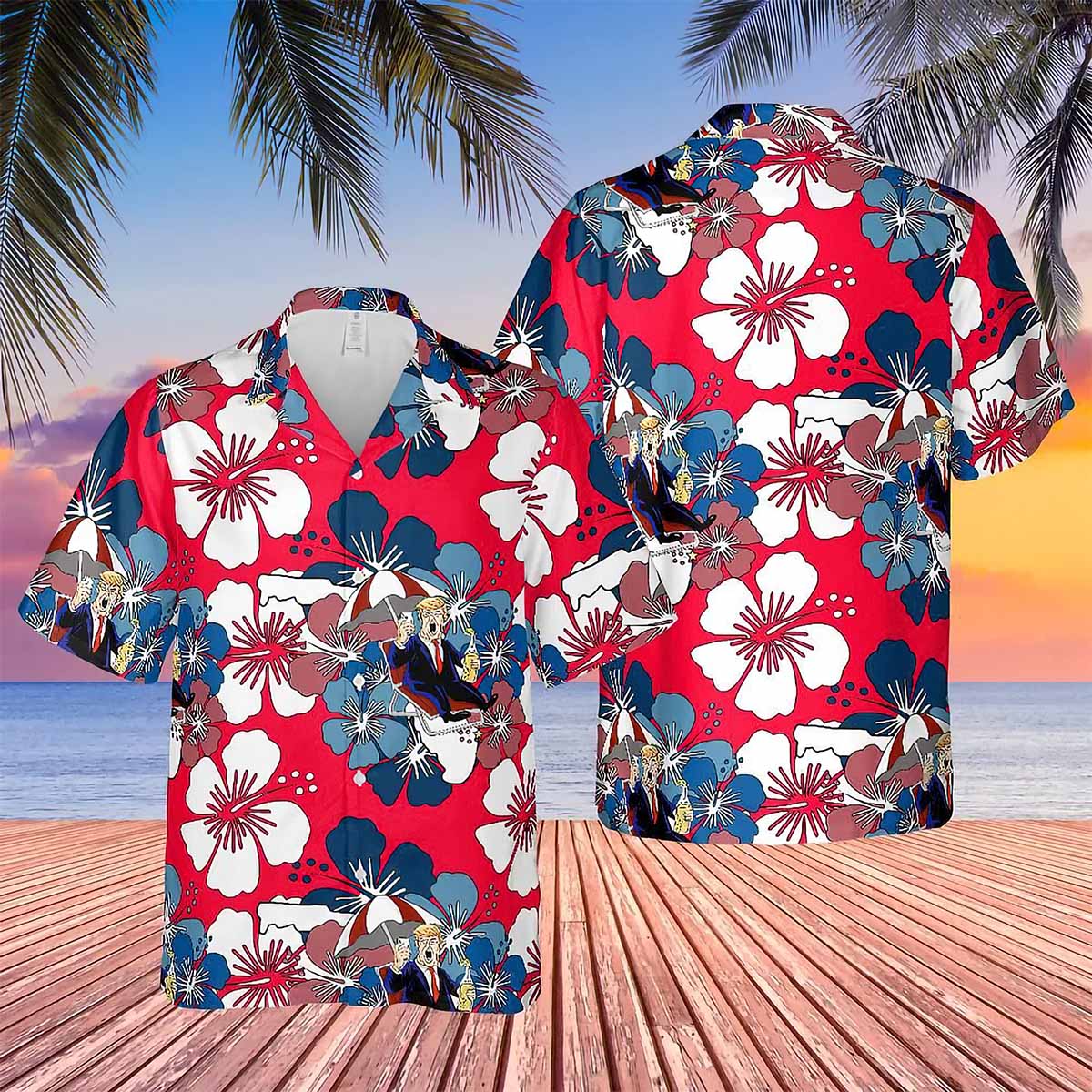 Tropical Trmp Hawaiian Shirt Tropical Trmp Hawaiian Shirt