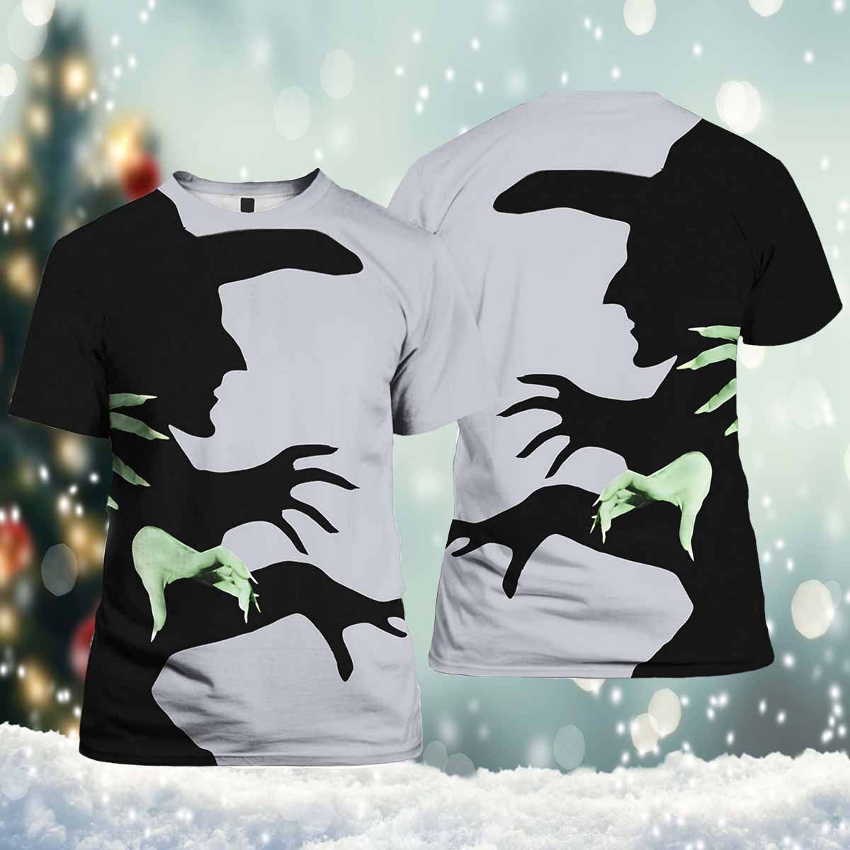 Women's Halloween Witch Shadow Print Casual Shirt Women's Halloween Witch Shadow Print Casual Shirt