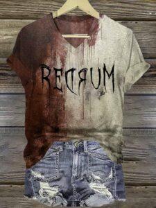 Blood Redrum Halloween Shirt Blood Redrum Halloween Shirt
