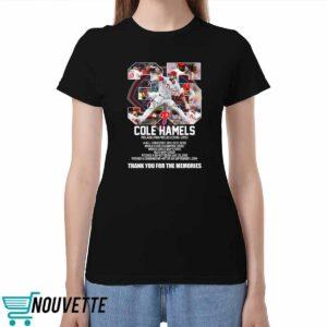 Cole Hamels Phillies 2006 2015 Thank You For The Memories Shirt