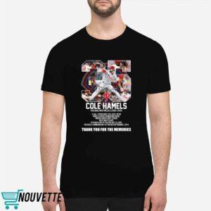 Cole Hamels Phillies 2006 2015 Thank You For The Memories Shirt
