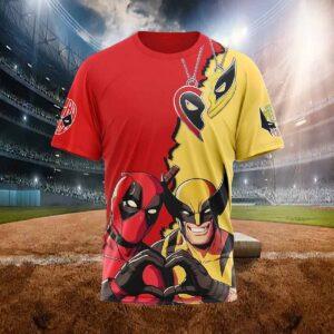 Deadpool Wolverine Kiss Me Like You Miss Me Wellcome Here Shirt