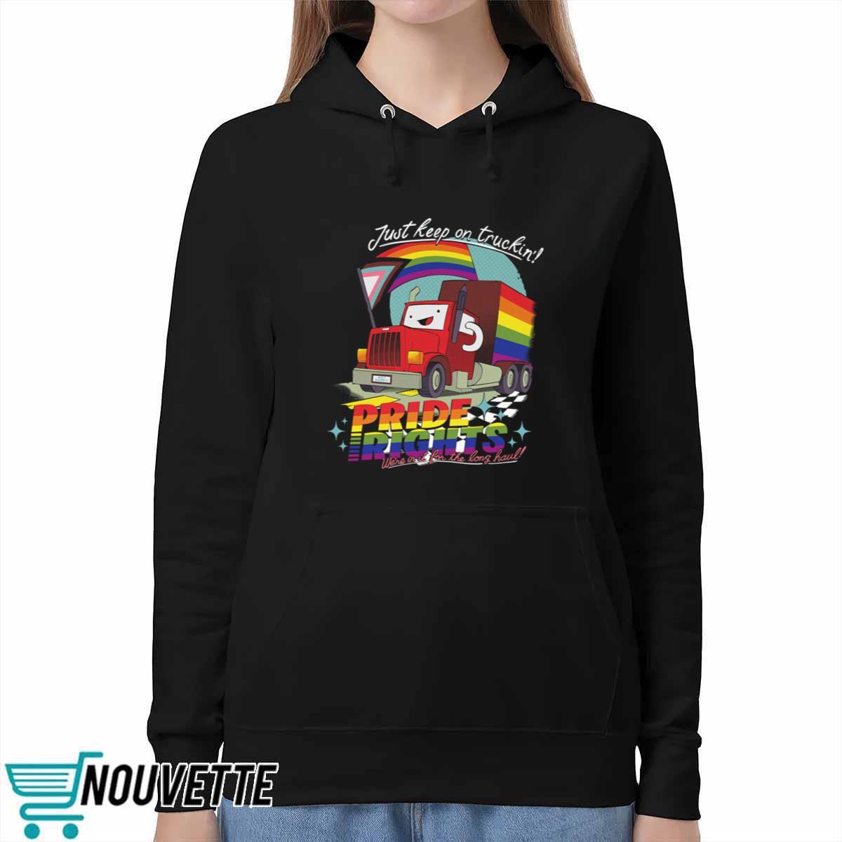 Drawfee Pride 2024 Just Keep On Truckin’ Pride Rights Shirt Drawfee Pride 2024 Just Keep On Truckin’ Pride Rights Shirt