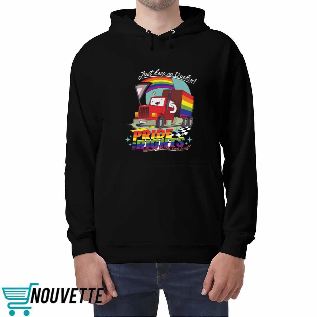 Drawfee Pride 2024 Just Keep On Truckin’ Pride Rights Shirt Drawfee Pride 2024 Just Keep On Truckin’ Pride Rights Shirt