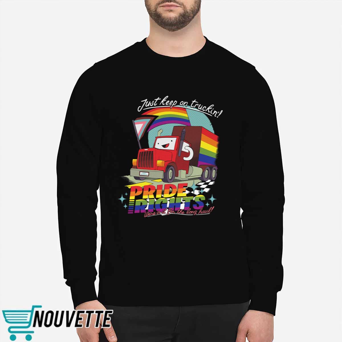 Drawfee Pride 2024 Just Keep On Truckin’ Pride Rights Shirt Drawfee Pride 2024 Just Keep On Truckin’ Pride Rights Shirt